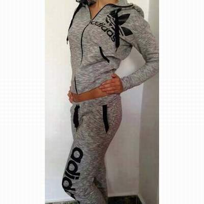 jogging adidas gris et orange femme